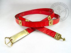 204C Medieval belt with mounts