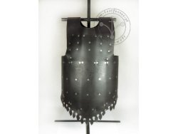 AP-010 Medieval brigantine "Visby - Coat of plates" type II. with back plates - very dark brown - HARDENED