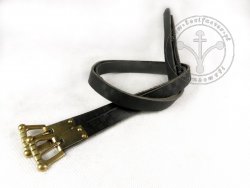 G-104-S  Leather garters with stamped decoration