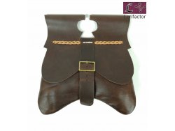 PS-44 Medieval Purse 14-15th cent. - very dark brown