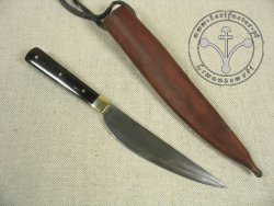 KS-006 Medieval knife with horn handle
