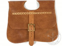 PS-33 Medieval purse "Gaston" 14-15th cent. - brown