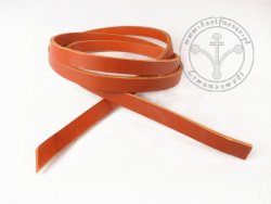 R-07 Leather belt - plain - 1,5 cm - light brown