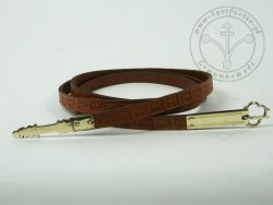 000BF05 Medieval belt with stamped decoration
