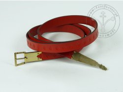 000BS18 Medieval belt with stamped decoration