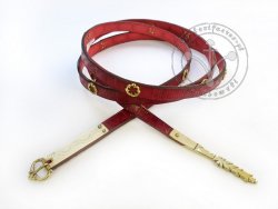 13.07.S Medieval stamped belt with mounts