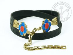 116M.02 "Medallion" women belt with chain - ON STOCK