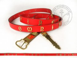 212AM Medieval belt with inscription - for 15th century  