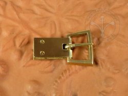 B-110P Trapezoidal armour buckle - with buckle plate