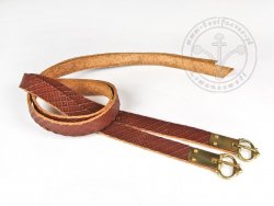 G-016-S Leather garters - stamped