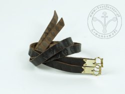 G-140-S Leather garters - stamped