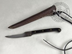 KS-004A Medieval knife with horn handle