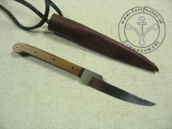 KS-004 Medieval knife with wooden handle