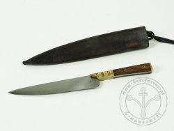 KS-014 Decorated medieval knife in a wooden handle