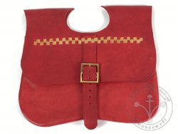 PS-33B Medieval purse "Gaston" 14-15th cent. - red