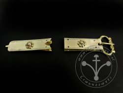 St-12 Buckle and strapend set for 13th cent.