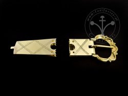 St-16 Buckle and strapend set for 14th-15th cent.